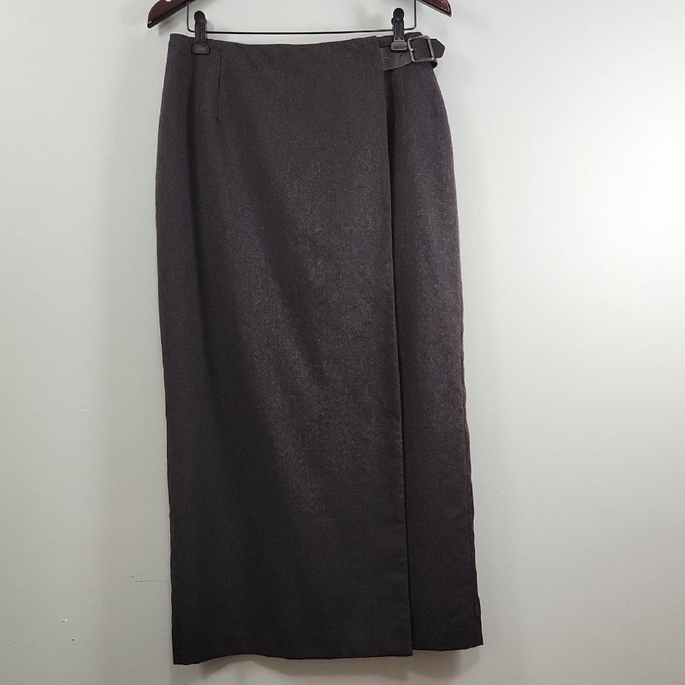 Vintage Talbots Wool Maxi Wrap Skirt